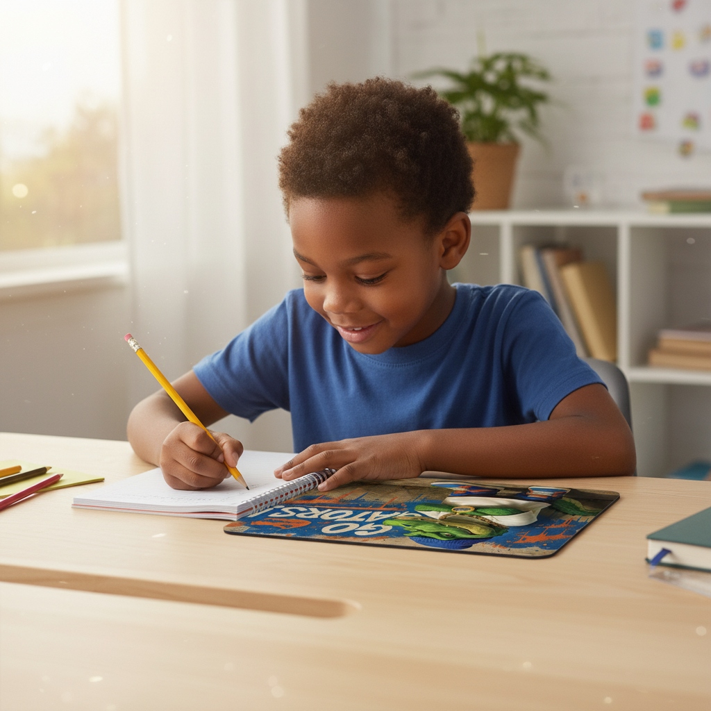 Go Gator Swag Mouse Pad - Street Style Alligator - Orange & Blue Desk Access