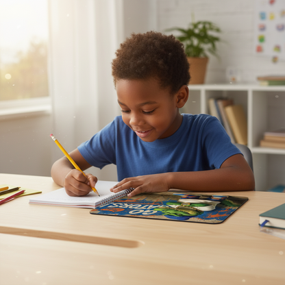 Go Gator Swag Mouse Pad - Street Style Alligator - Orange & Blue Desk Access