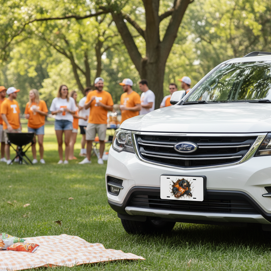 Tennessee Volunteers License Plate 6"x12" Car Tag | Front Plate for Fans