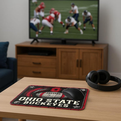 OSU Ohio State Buckeyes Football Non-Slip Gaming Mouse Pad 9"x7.5"