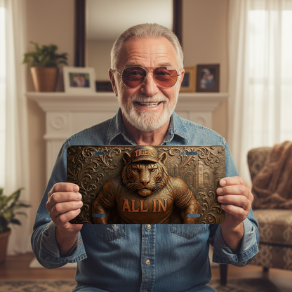 Clemson Tigers License Plate 6"x12" Aluminum Car Tag | All In Tigers | Flat Tag