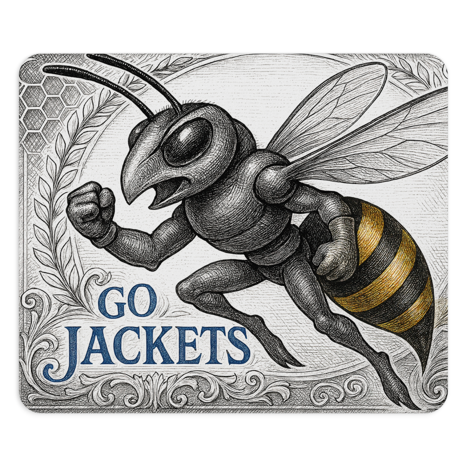 Georgia Tech Yellow Jackets Mouse Pad 9.5"x8" Go Jackets Fan Gift - Atlanta