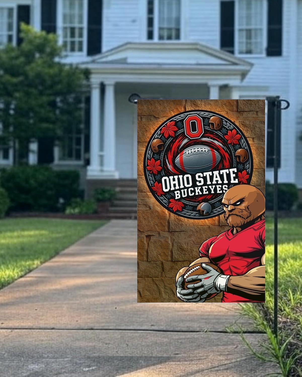 Ohio State Buckeyes Garden Flag 12x18 Double-Sided - NCAA Football Fan Gift