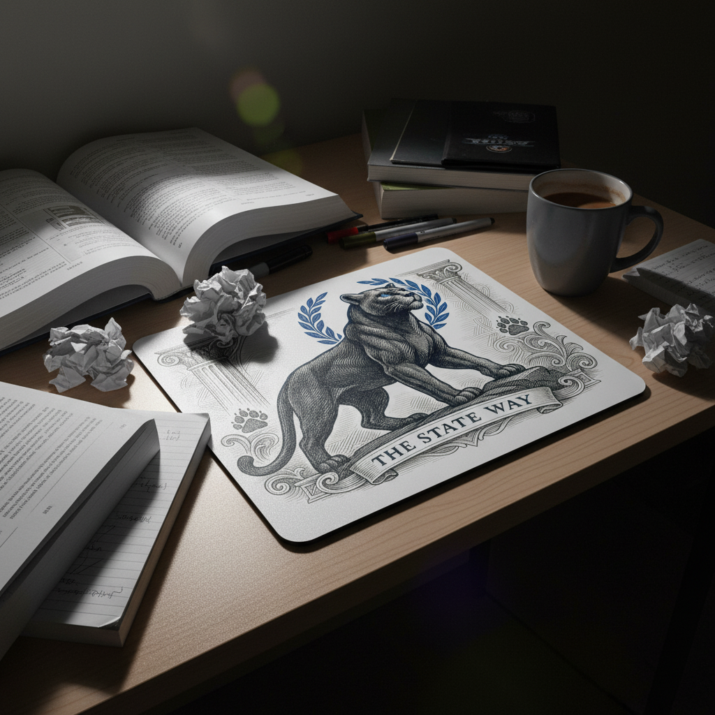 Georgia State Panther Mouse Pad 9.5"x8" Pounce Fan Gift - Desk Accessory