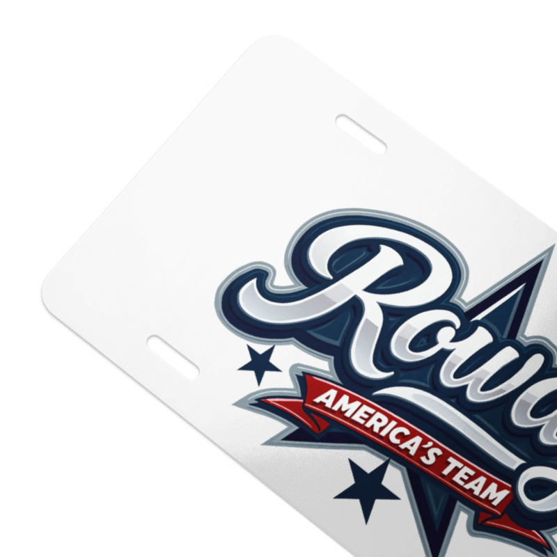 Dallas Cowboys Football Car Tag Gift | Rowdy America's Team Front License Plate
