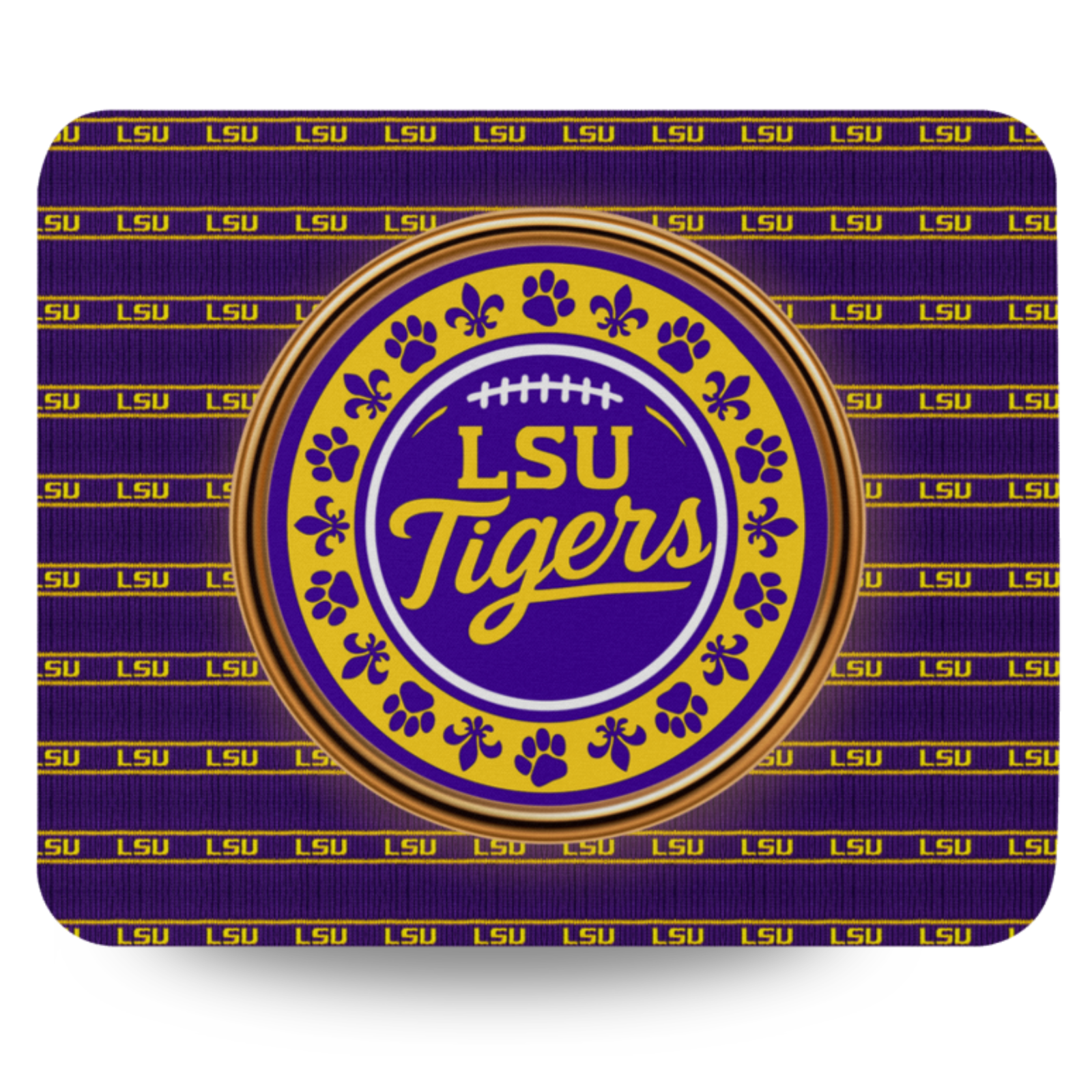 LSU Tigers Mouse Pad 9x7.5" – Non-Slip Football Desk Mat for Office & Gaming