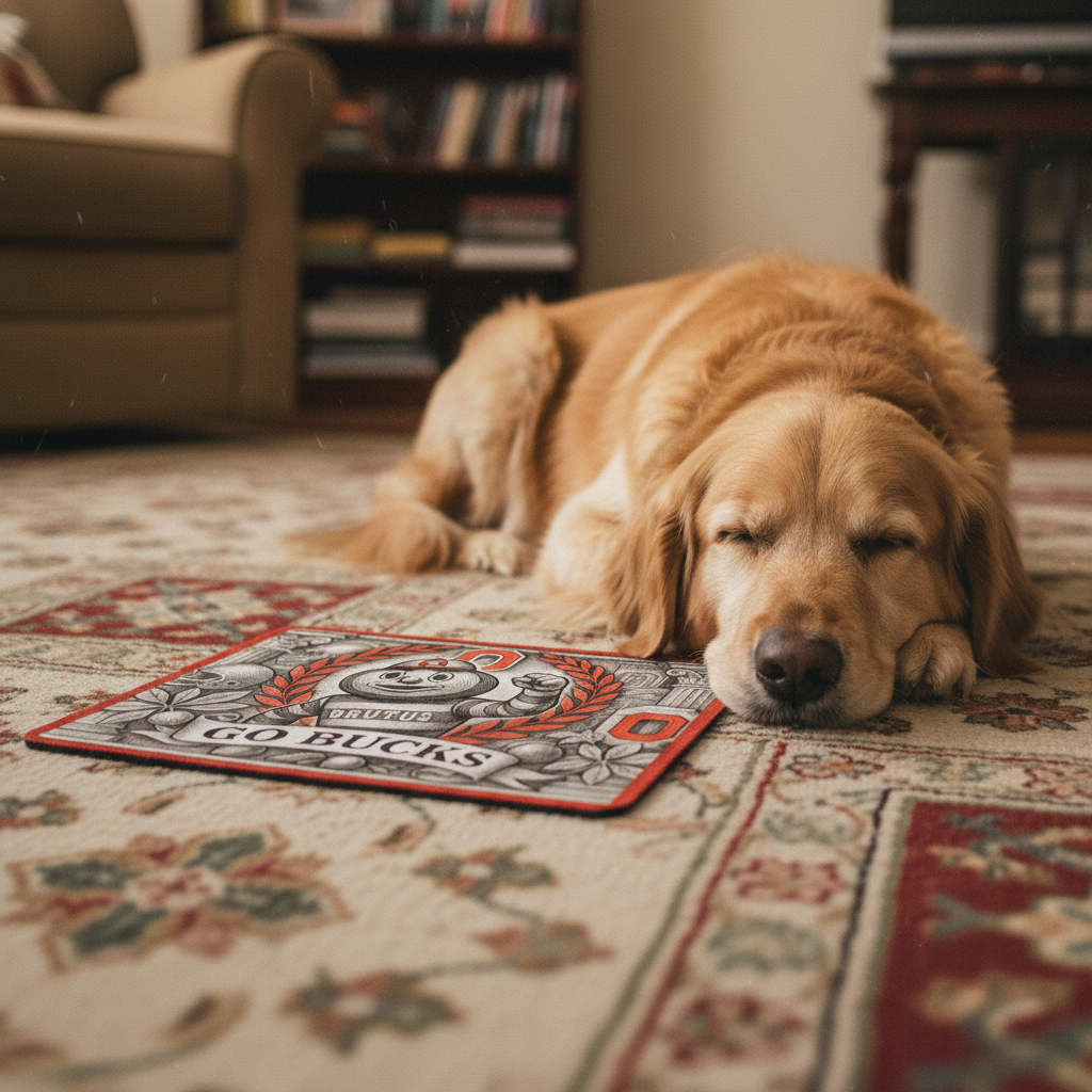 Ohio Buckeyes Mouse Pad 9.5"x8" | Go Buckeyes Desk Mat | Waterproof and Smoth