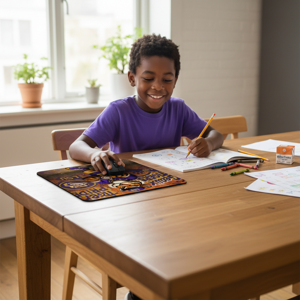 LSU Geaux Tigers Fan Mouse Pad – Desk Accessory for Ultimate Pride | 9.5"x8"