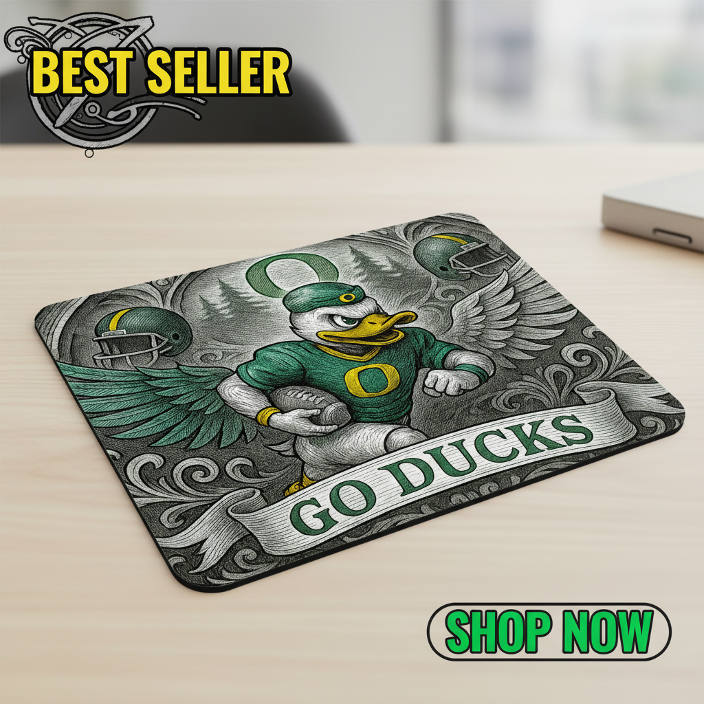 Go Ducks Football Mousepad Gaming Office Desktop Accessory
