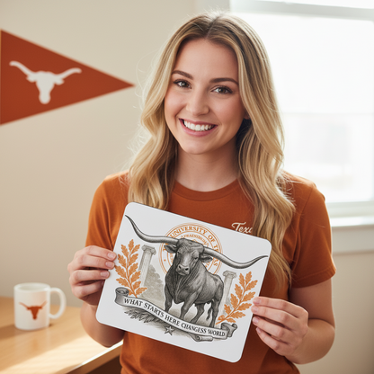 Texas Austin Mouse Pad 9.5"x8" Longhorn Collegiate Fan Gift - Desk Accessory