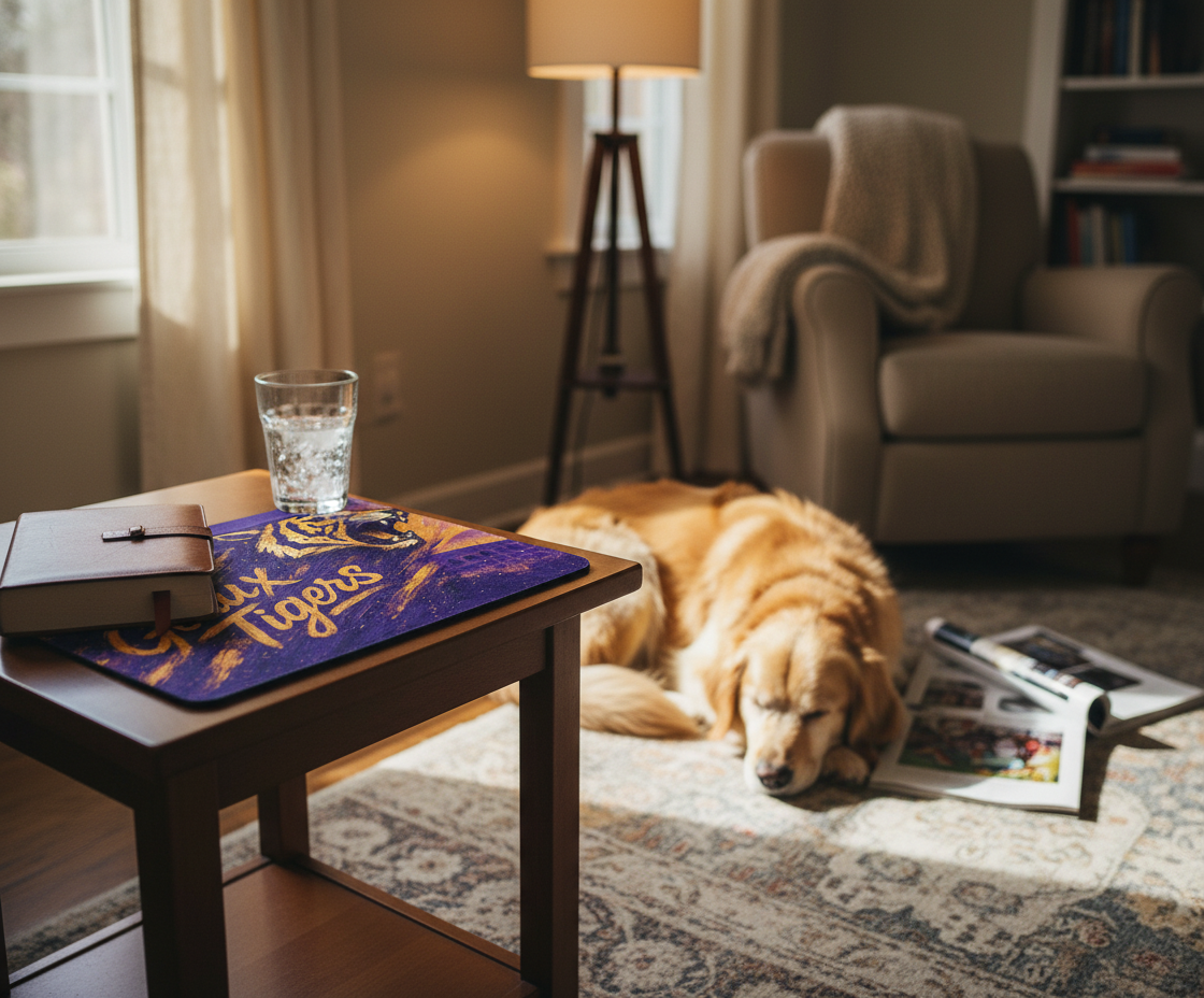 LSU Tigers Mouse Pad – Geaux Tigers Football Desk Mat 9"x7.5"
