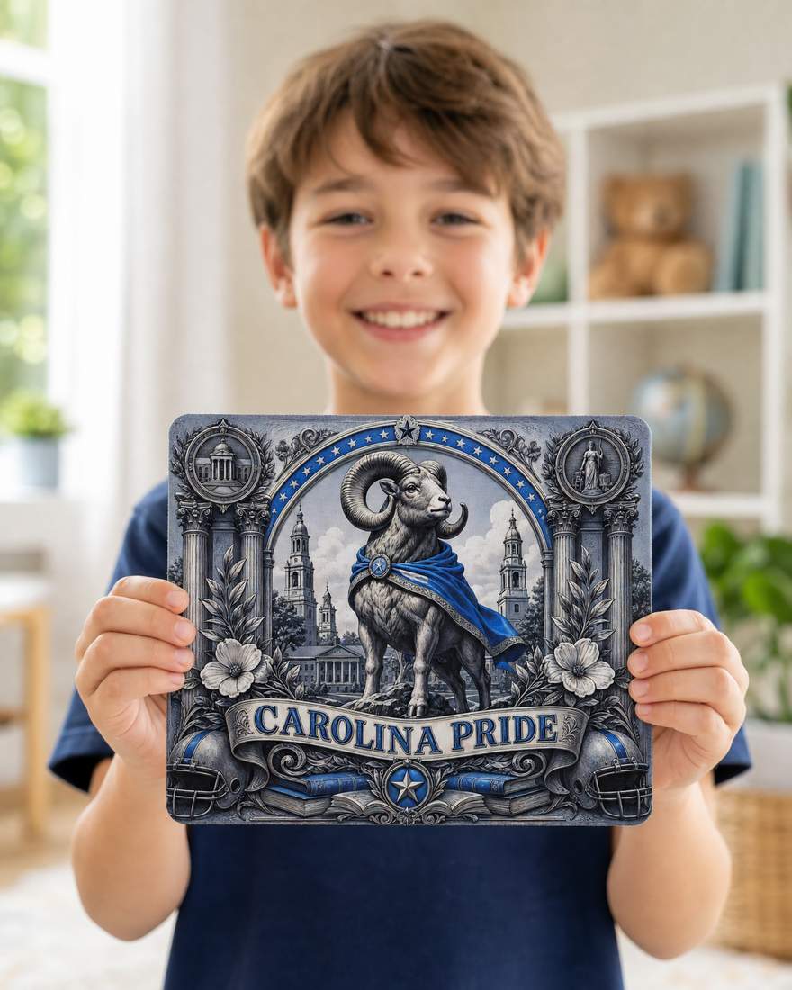 Carolina Pride Ram Mouse Pad for Desk and Office