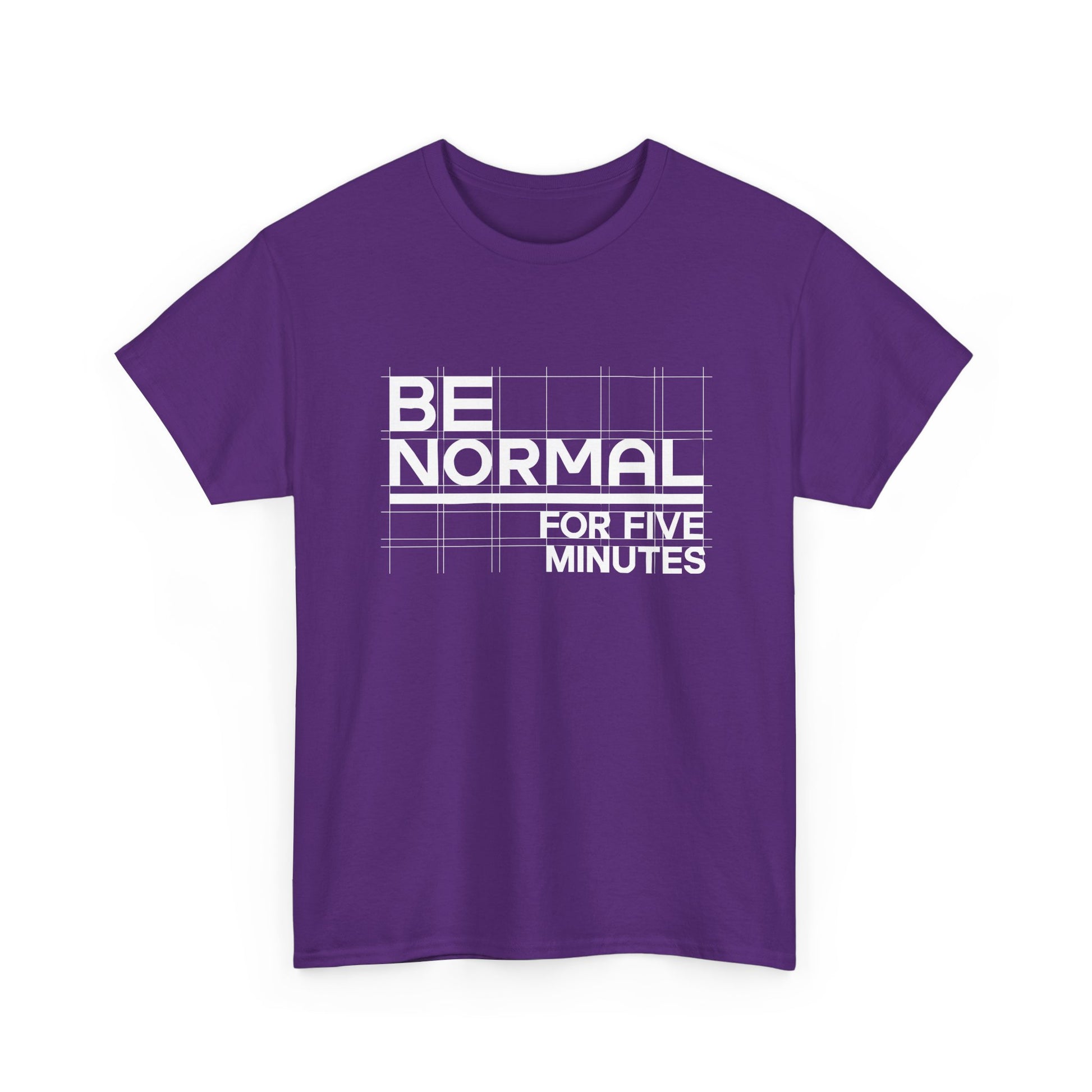 Be Normal for Five Minutes T-Shirt - Funny Sarcastic Tee