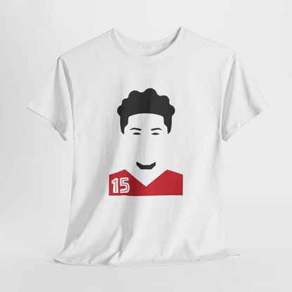 Minimalist Football Mahomes T-Shirt - Red Jersey Number 15 Tee