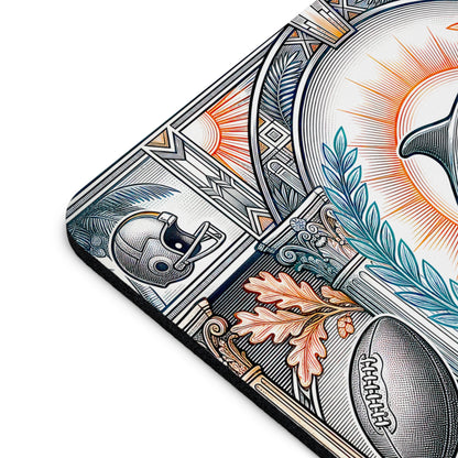 Fins Up Dolphin Mouse Pad - Vintage Miami Football Art