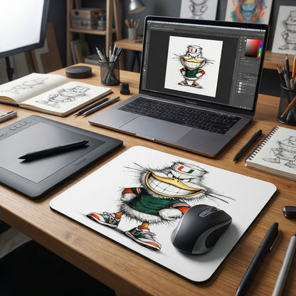 Sebastian the Ibis Sketch Art Design The U Desk Mat