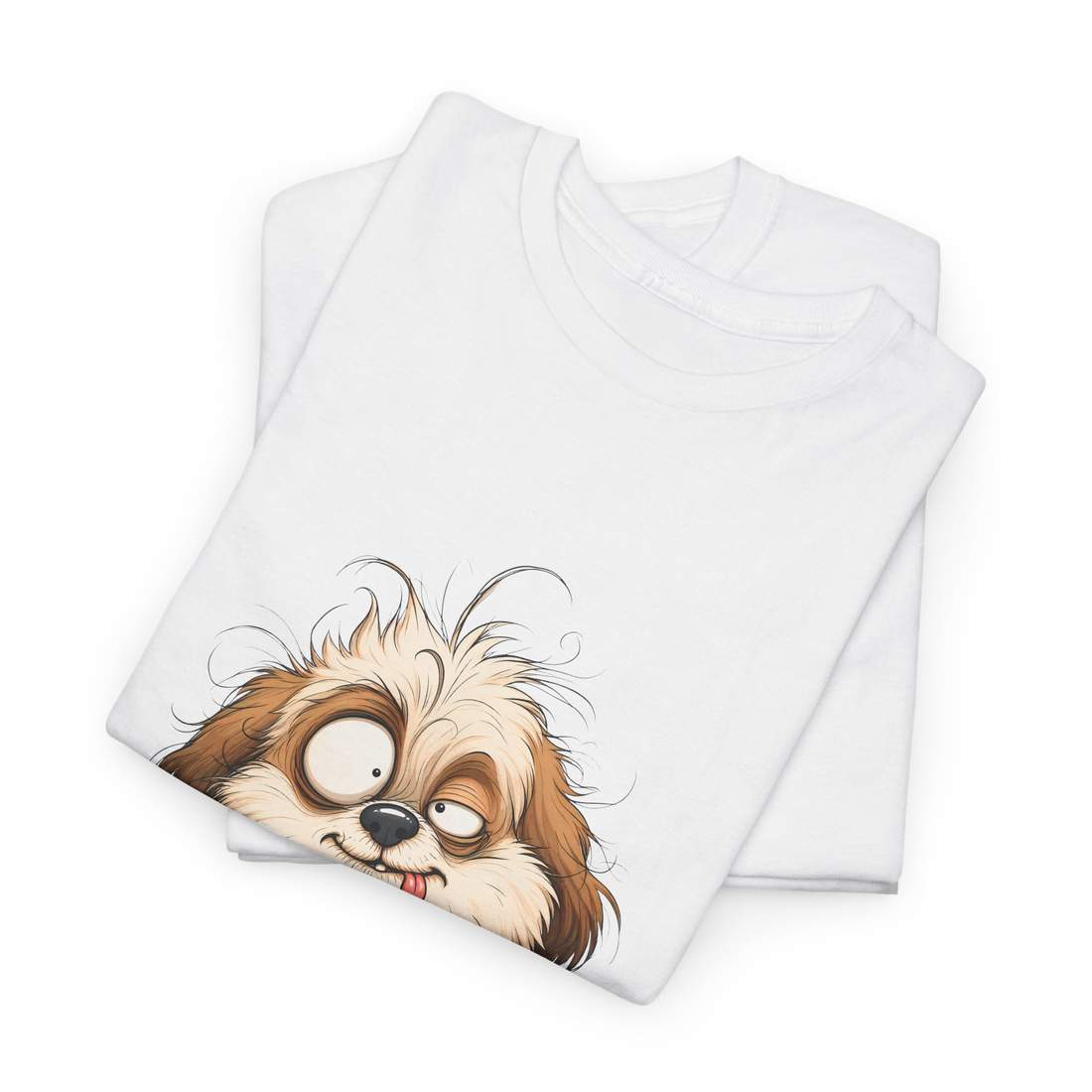 Funny Scruffy Dog Graphic T Shirt for Dog Lovers