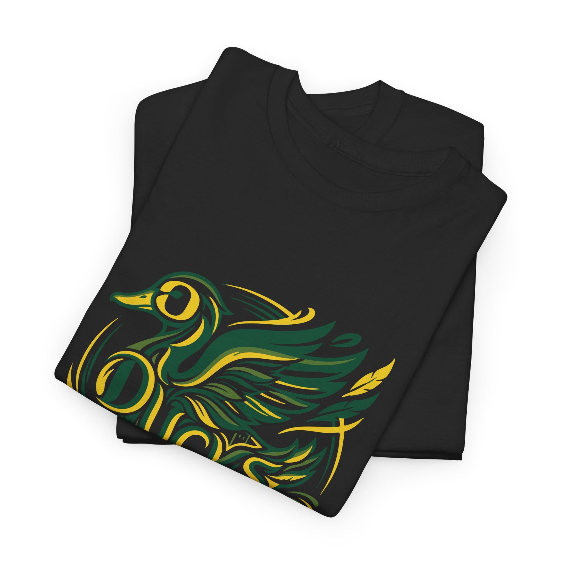 Ducks Graphic T-Shirt Stylized Art Cotton - Oregon Football Lovers