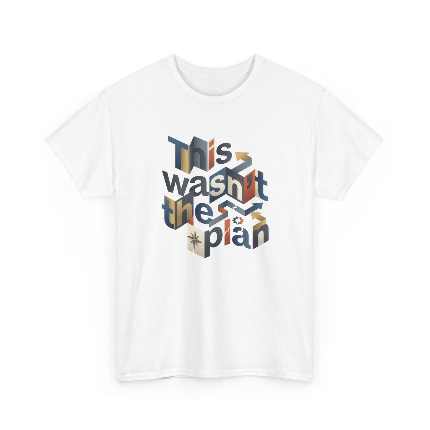 This Wasn't The Plan T-Shirt - Abstract Graphic Tee - Beyond Lines