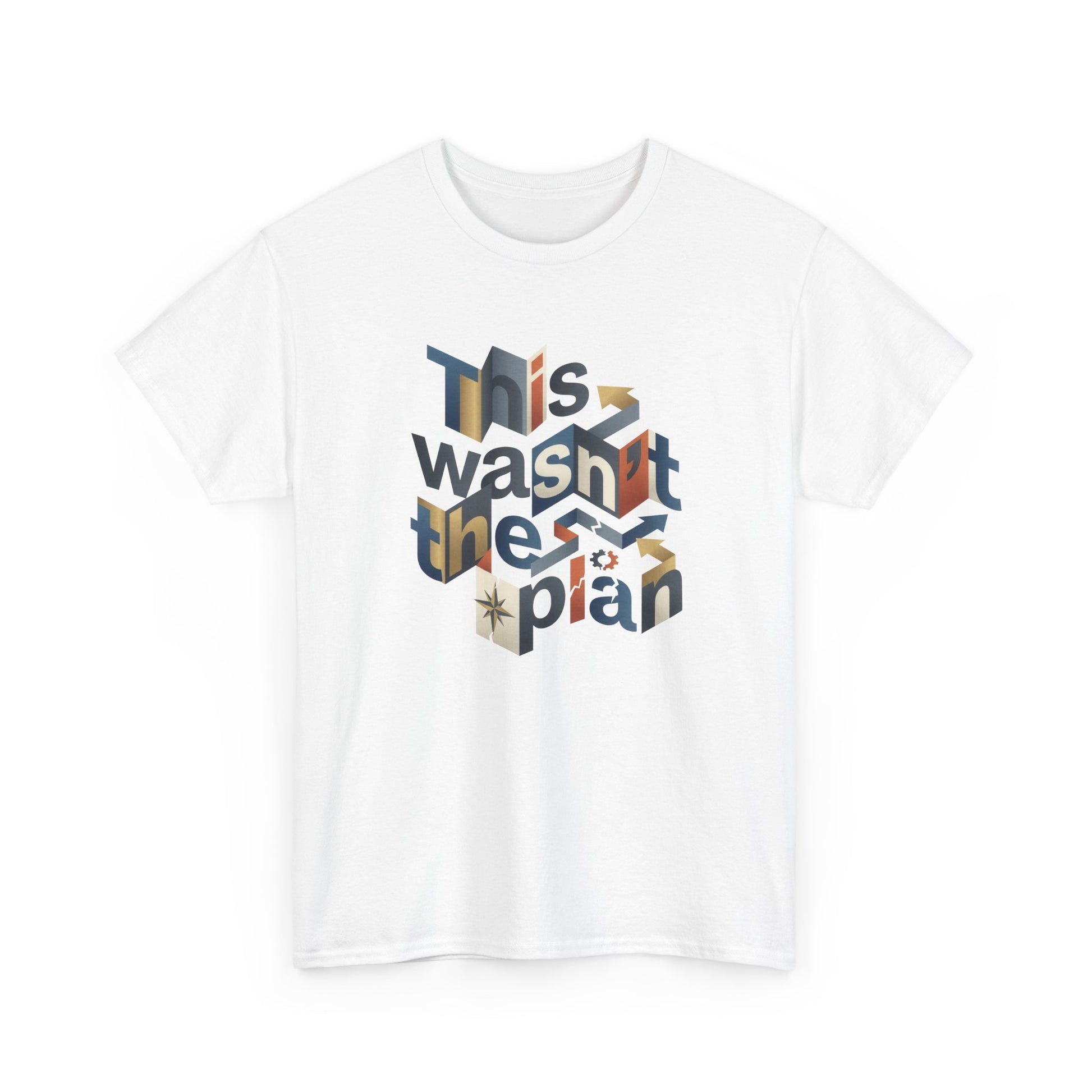 This Wasn't The Plan T-Shirt - Abstract Graphic Tee