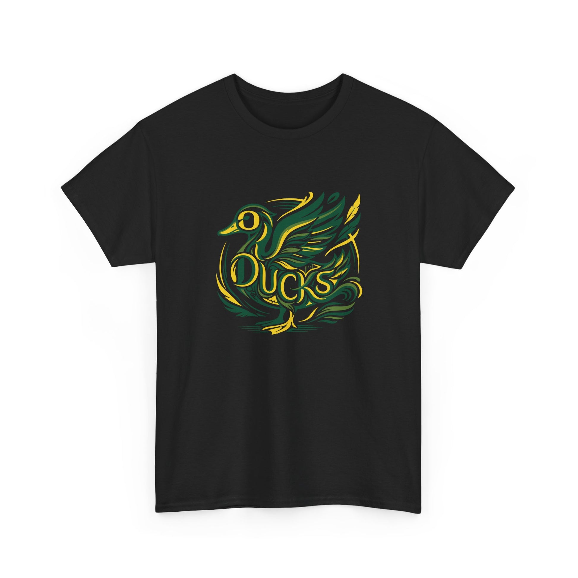 Ducks Graphic T-Shirt Stylized Art Cotton - Oregon Football Lovers