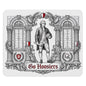 Indiana Mouse Pad - Vintage Hoosiers Colonial Football Design - "Go Hoosiers" Desk Accessory