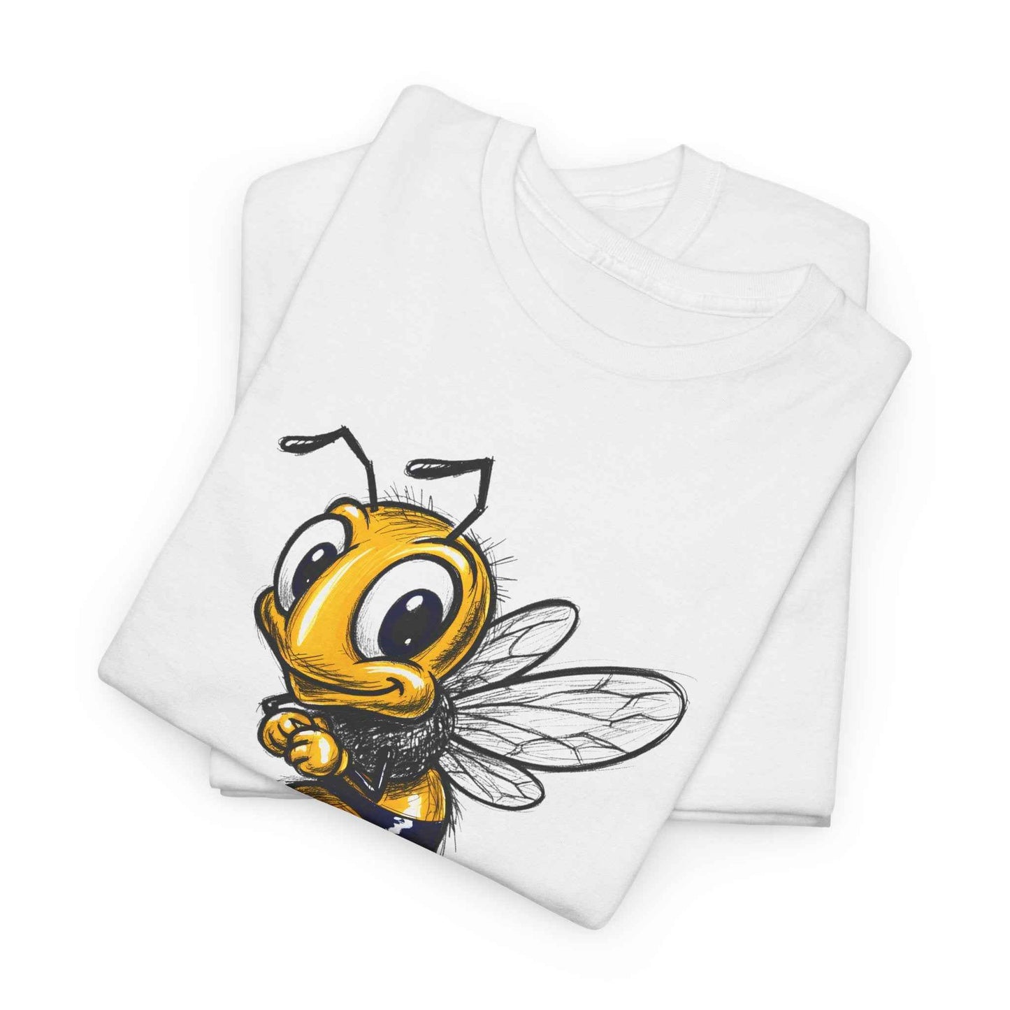 Ramblin Wreck Yellow Jacket Mascot T-Shirt - Vintage Sketch Style Bee Graphic Tee