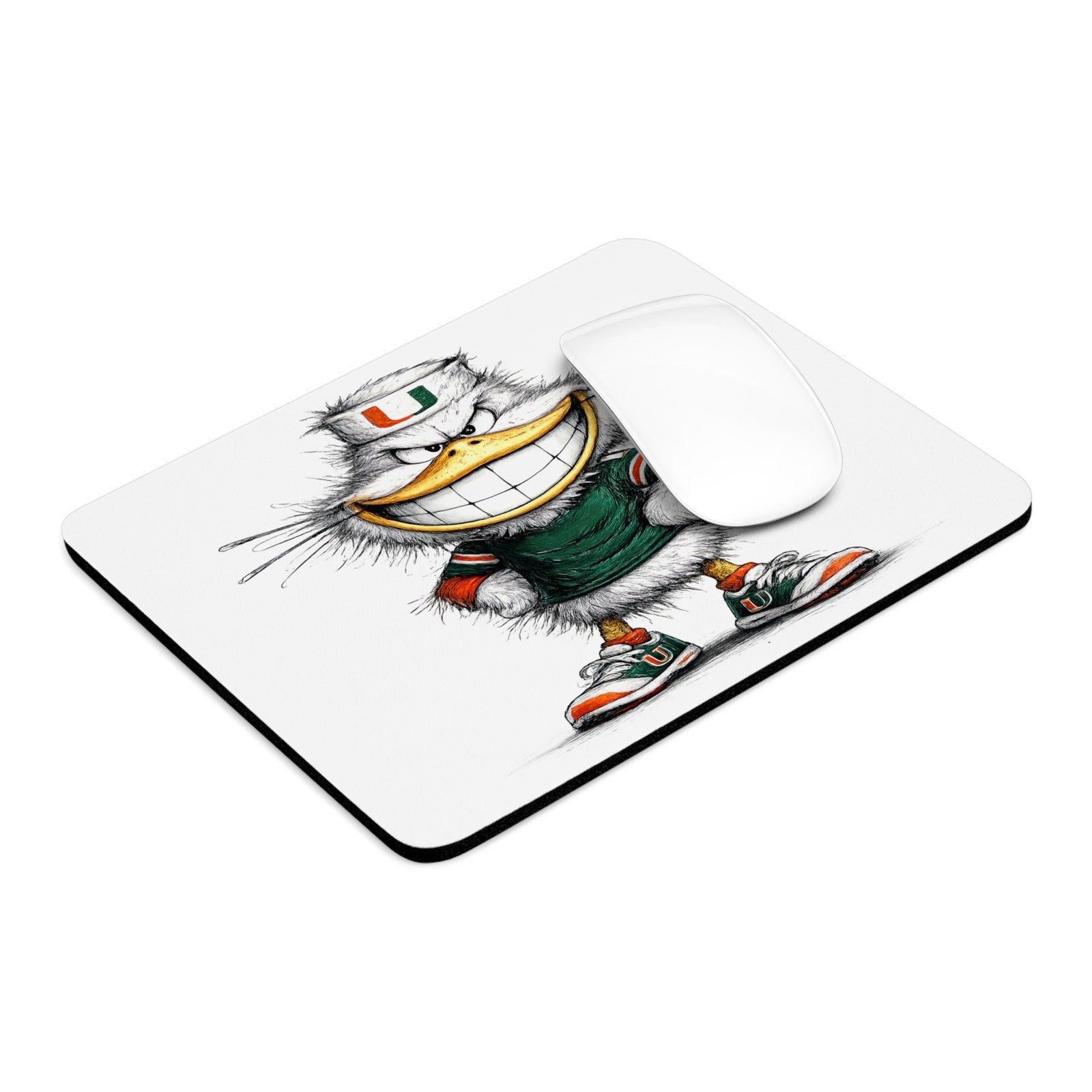 Sebastian the Ibis Sketch Art Design The U Desk Mat