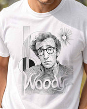 Woody Allen Portrait Graphic Tee in 100% US Cotton