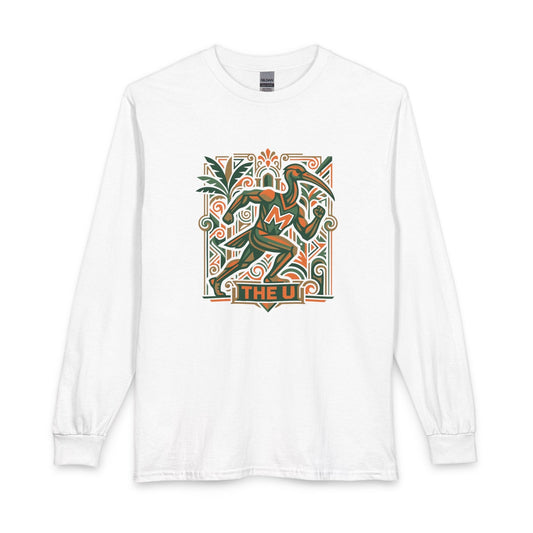 Retro Miami Ibis Long Sleeve - Sports Tee - 'The U' Fan Gear