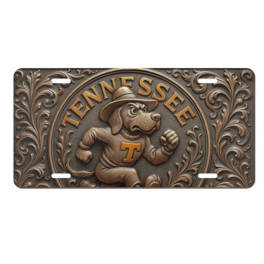 Tennessee Vols 12"x6" License Plate | Vintage Smokey Flat Surface Car Tag | Flat - Beyond Lines