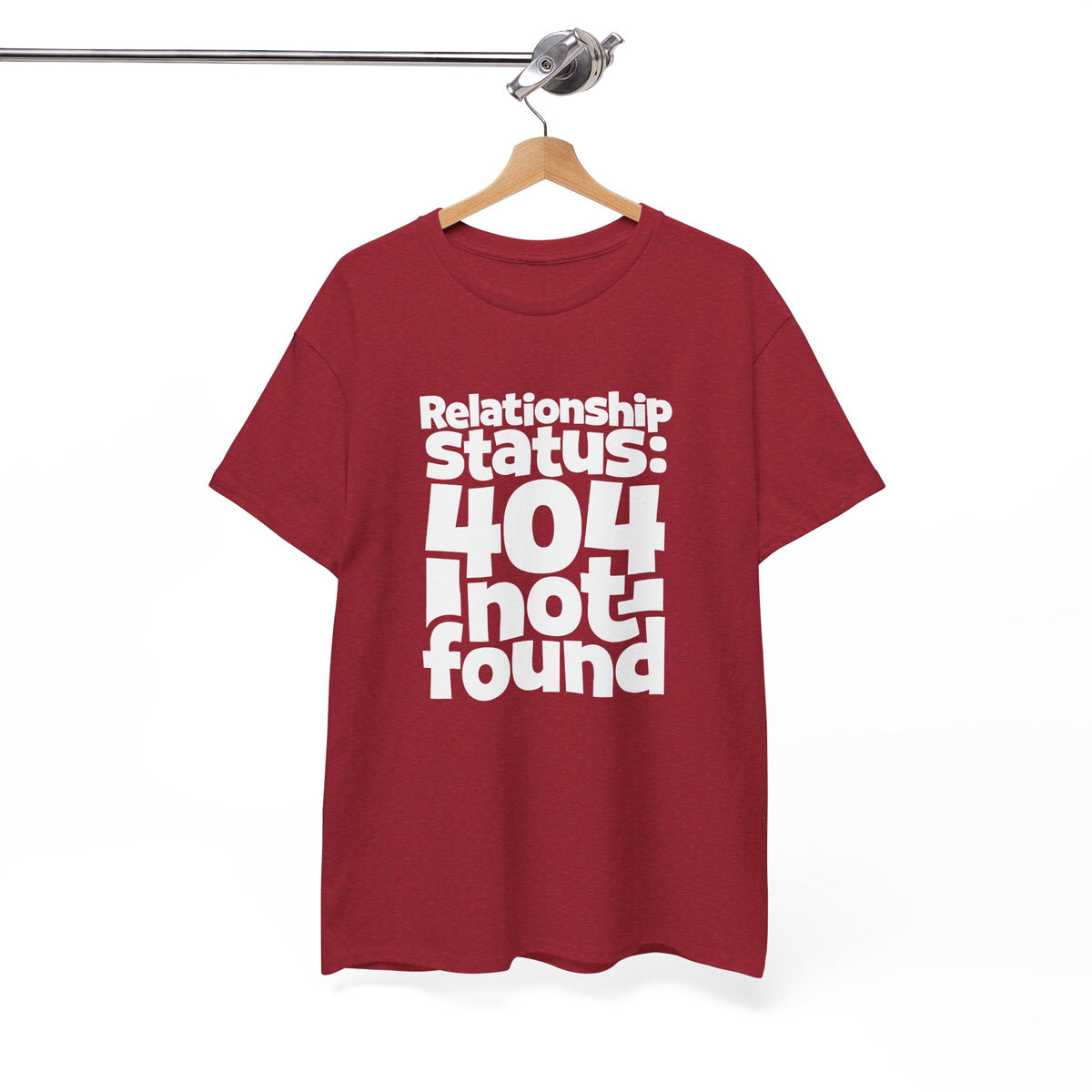 Relationship Status 404 Not Found T-Shirt Funny Computer Nerd Geek Tee For Valentine Gift - Beyond Lines