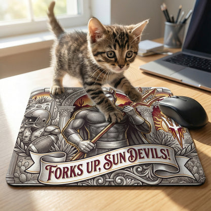 Spartans Warrior Mouse Pad - Green & White East Lansing Desk Mat