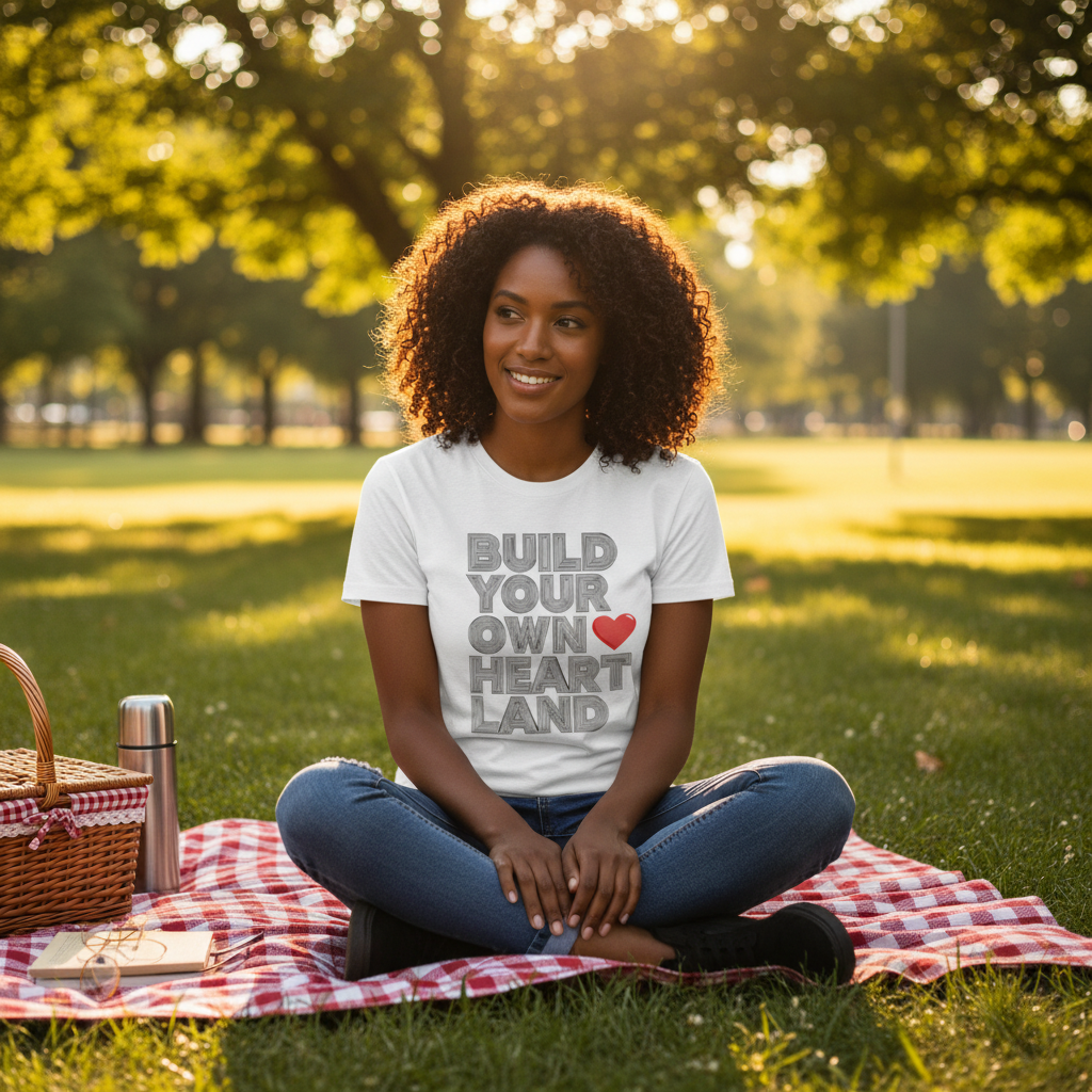 Build Your Own Heartland T-Shirt – Valentine Red Heart Graphic Tee
