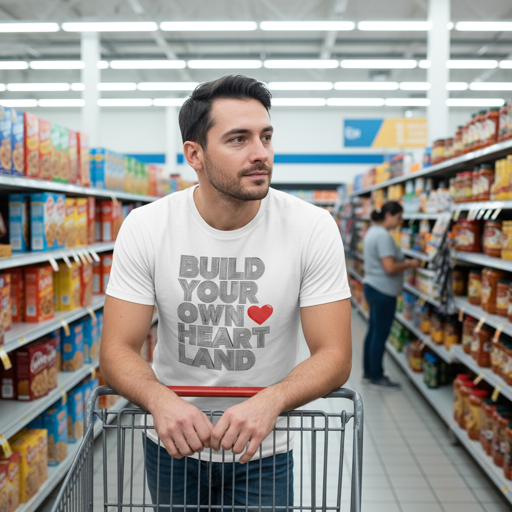 Build Your Own Heartland T-Shirt – Valentine Red Heart Graphic Tee
