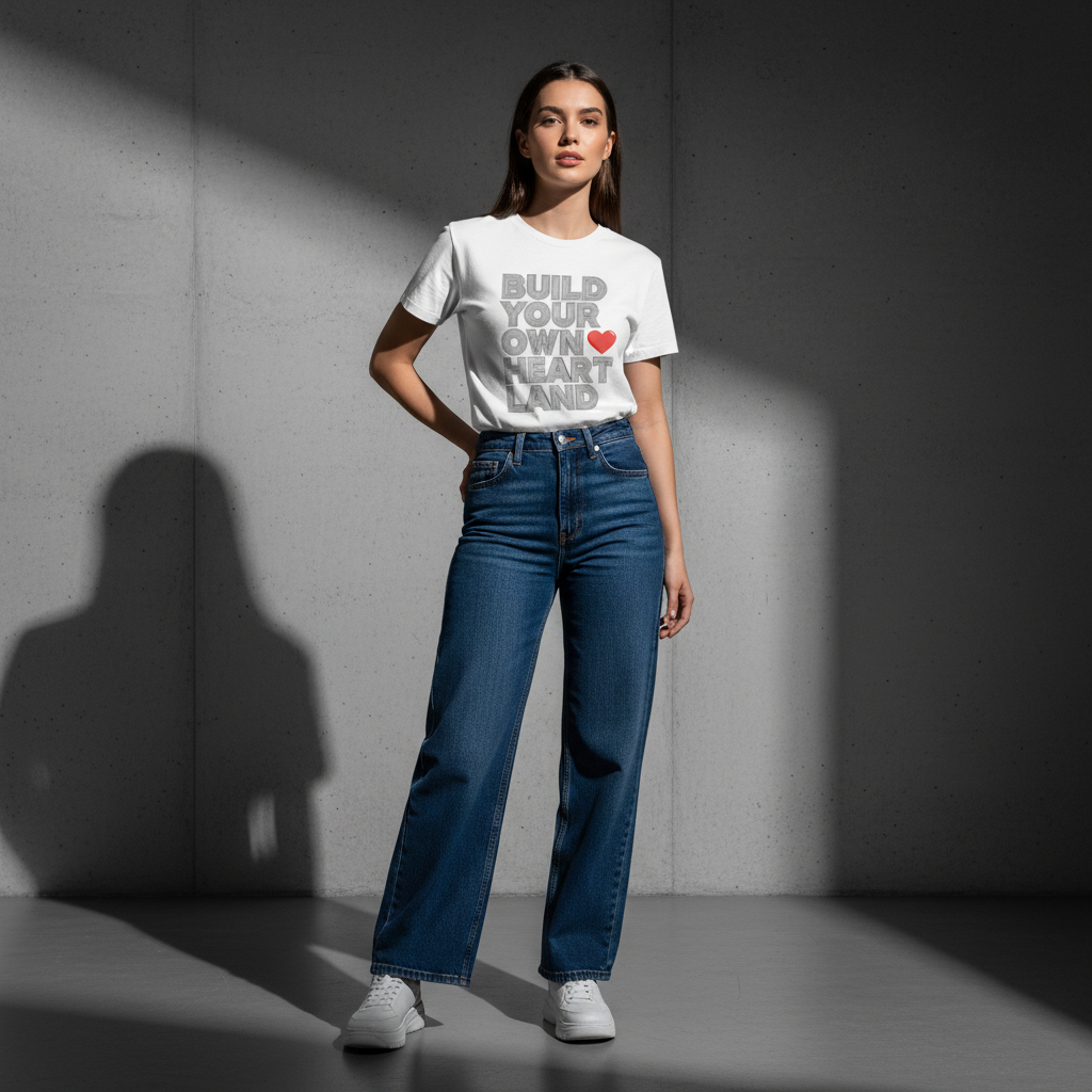 Build Your Own Heartland T-Shirt – Valentine Red Heart Graphic Tee