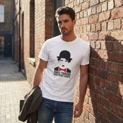 Charlie Chaplin T-Shirt Smile Quote Graphic Tee Minimalist Film Icon Top White - Beyond Lines