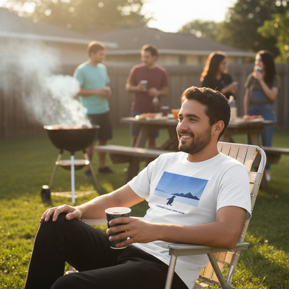 Choose Your Own Path Penguin T-Shirt - Inspirational Nature Graphic Tee - Beyond Lines