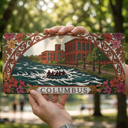 Columbus GA White Water Rafting License Plate - Art Nouveau Chattahoochee River Vanity Tag