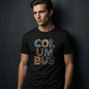 Columbus Georgia Heritage Illustrated Graphic T-Shirt - Fountain City GA Souvenir 3D Typography Tee