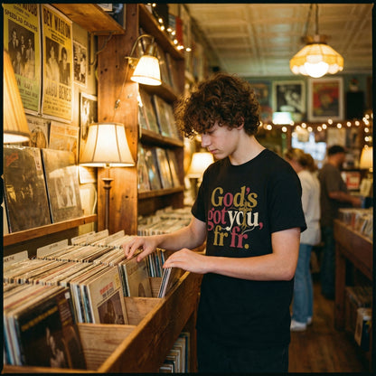 God’s Got You, fr fr – Retro Typography Unisex T-Shirt