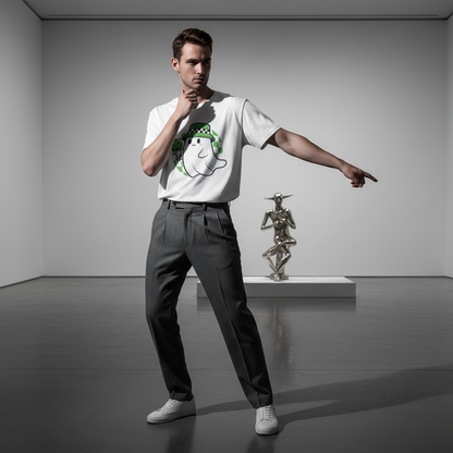 Cute Lucky Ghost St. Patrick's Day Graphic T-Shirt