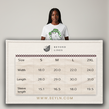 Cute Lucky Ghost St. Patrick's Day Graphic T-Shirt