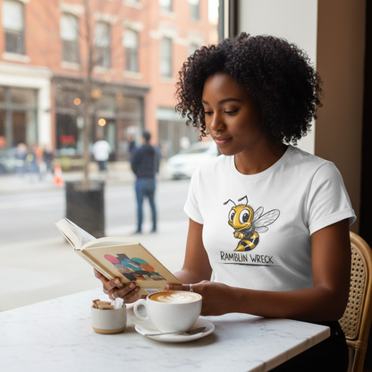 Ramblin Wreck Yellow Jacket Mascot T-Shirt - Vintage Sketch Style Bee Graphic Tee