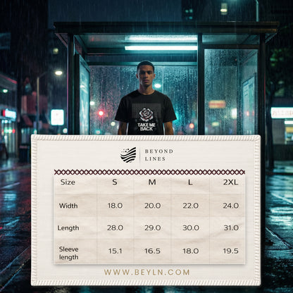 Pixel Art Rose T-Shirt | Retro Vaporwave 'Take Me Back' Graphic Tee - Beyond Lines