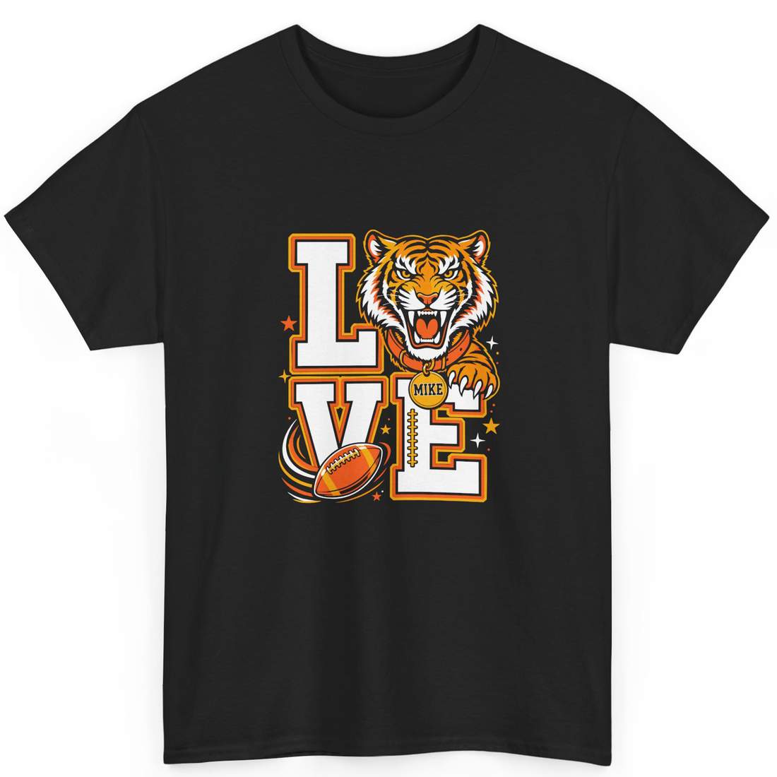 LSU Tigers Love Football Fan T-Shirt