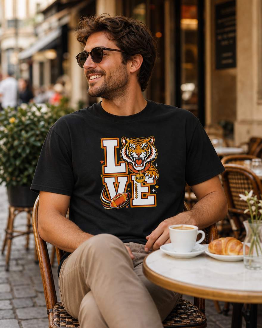 LSU Tigers Love Football Fan T-Shirt