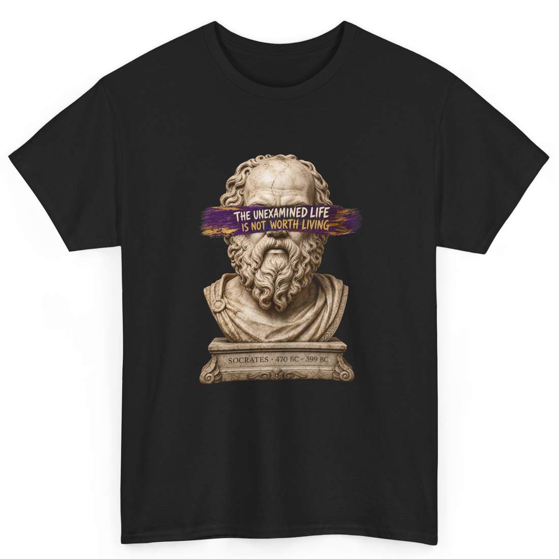 Socrates Philosophy Quote T-Shirt – Inspirational Literary Graphic Tee
