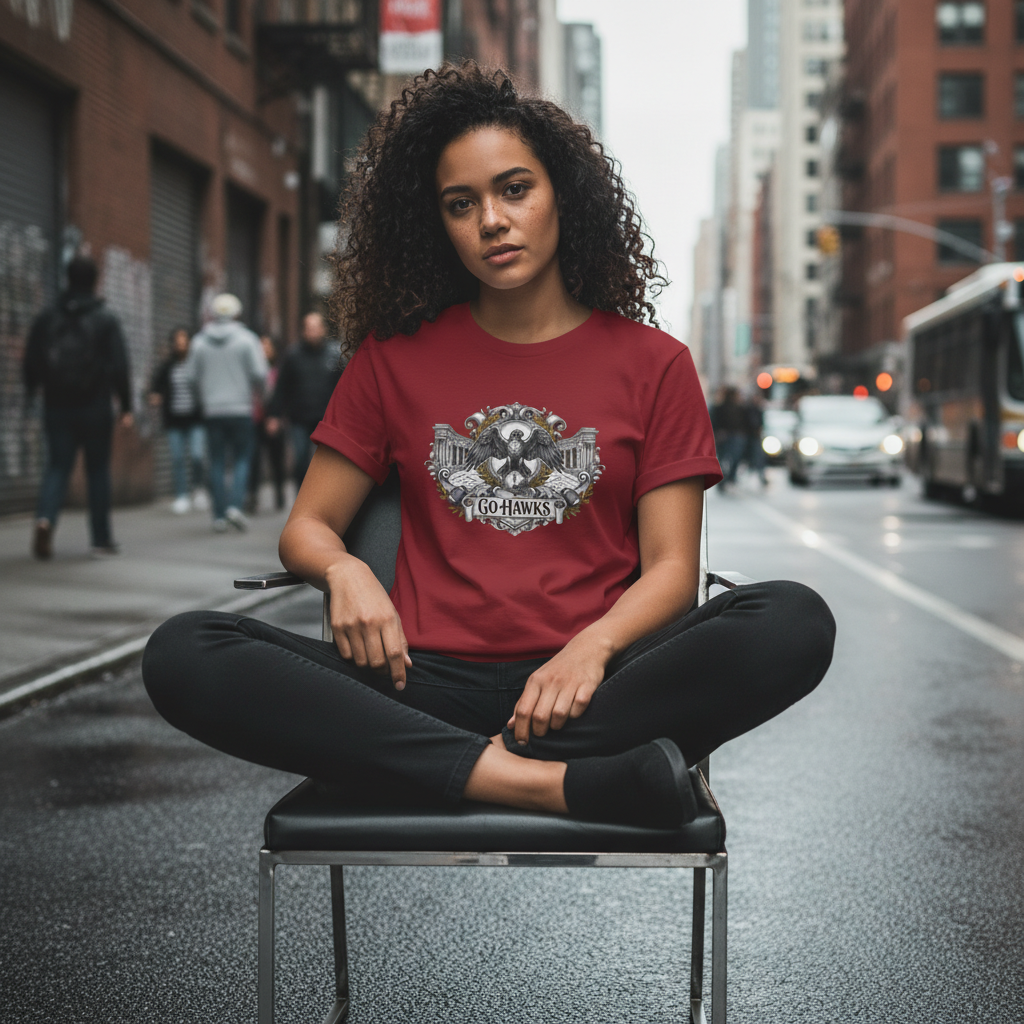 Go Hawks Eagle T-Shirt - Vintage Style Team Tee