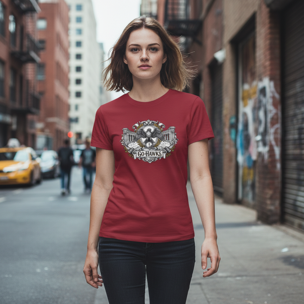 Go Hawks Eagle T-Shirt - Vintage Style Team Tee